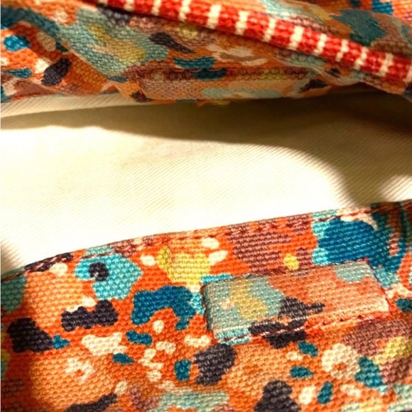 Marc Jacobs Orange and Blue Hobo Bag with Floral Design - Picture 5 of 9